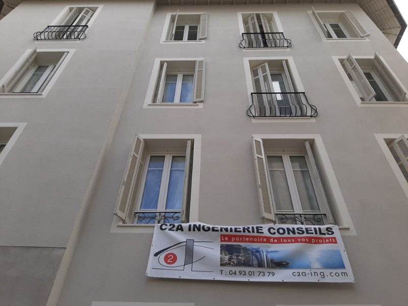 Avancées restructuration complète de l’Hôtel Nice Côte d’Azur, Av Durante à NICE